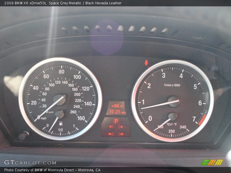 Space Grey Metallic / Black Nevada Leather 2009 BMW X6 xDrive50i