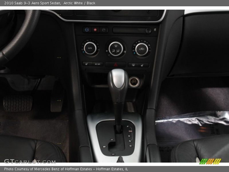 Arctic White / Black 2010 Saab 9-3 Aero Sport Sedan