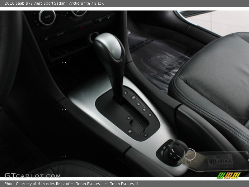 Arctic White / Black 2010 Saab 9-3 Aero Sport Sedan