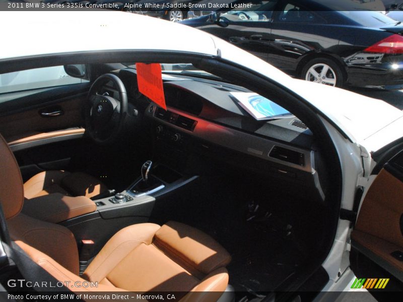 Alpine White / Saddle Brown Dakota Leather 2011 BMW 3 Series 335is Convertible