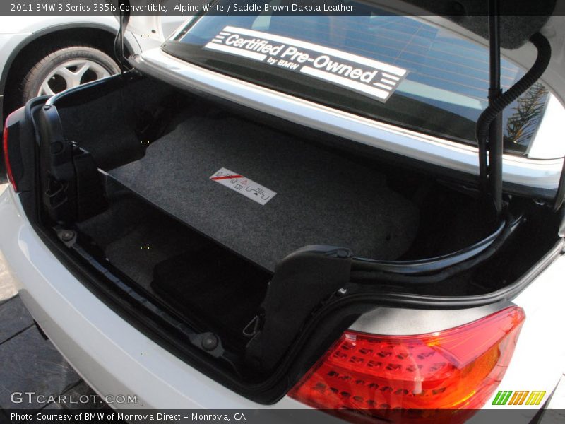 Alpine White / Saddle Brown Dakota Leather 2011 BMW 3 Series 335is Convertible