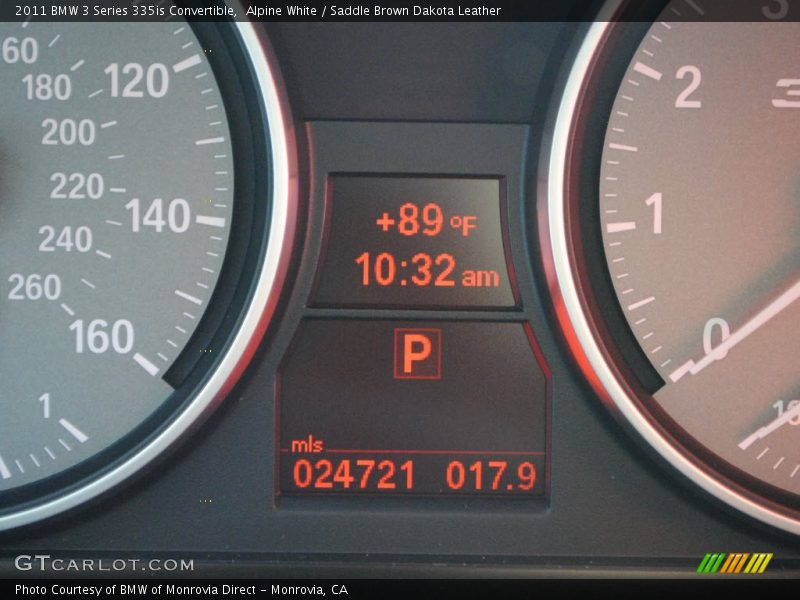 Alpine White / Saddle Brown Dakota Leather 2011 BMW 3 Series 335is Convertible