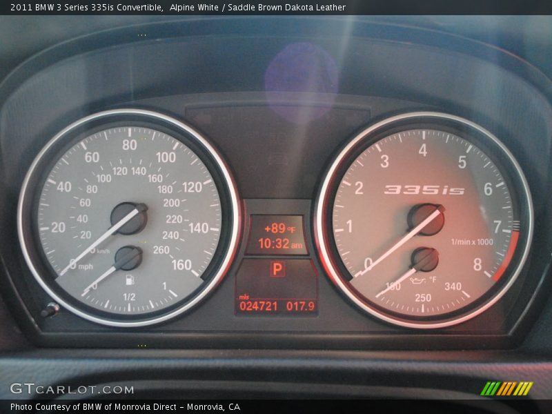 Alpine White / Saddle Brown Dakota Leather 2011 BMW 3 Series 335is Convertible
