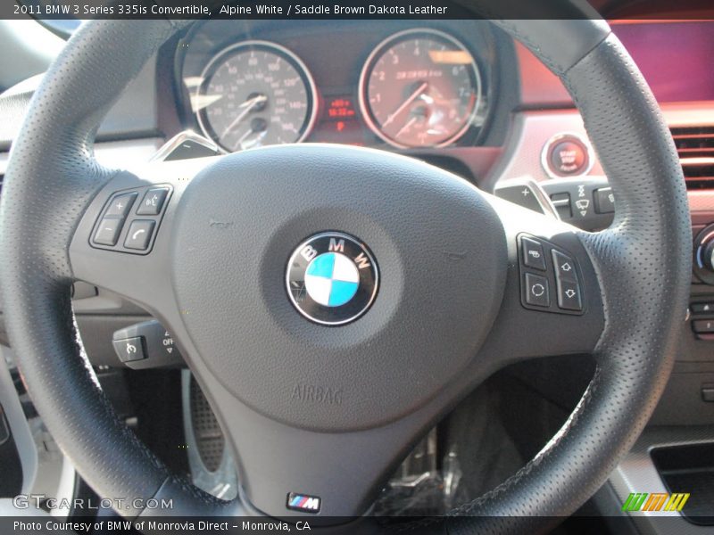 Alpine White / Saddle Brown Dakota Leather 2011 BMW 3 Series 335is Convertible