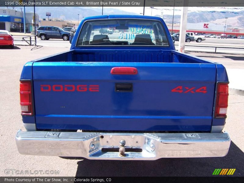 Brilliant Blue Pearl / Slate Gray 1996 Dodge Dakota SLT Extended Cab 4x4
