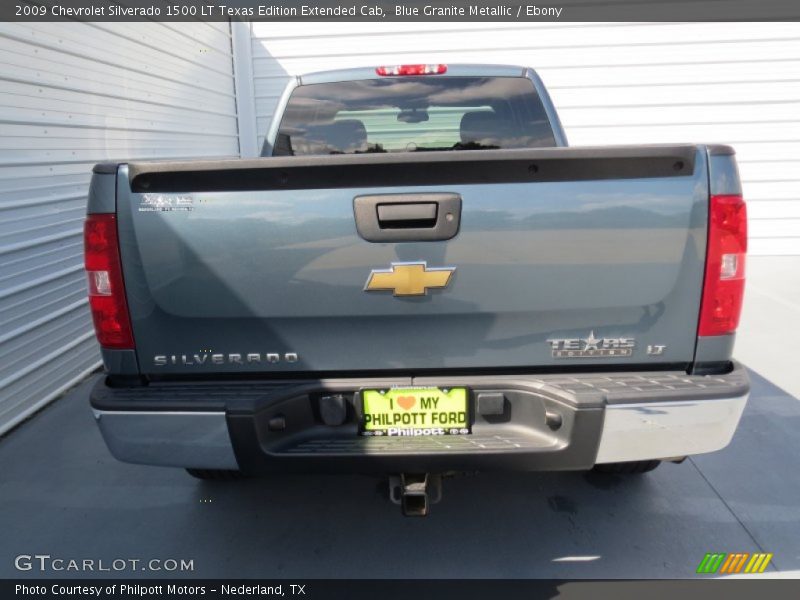 Blue Granite Metallic / Ebony 2009 Chevrolet Silverado 1500 LT Texas Edition Extended Cab