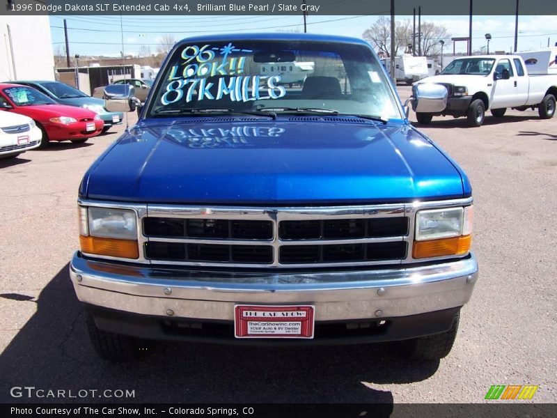Brilliant Blue Pearl / Slate Gray 1996 Dodge Dakota SLT Extended Cab 4x4