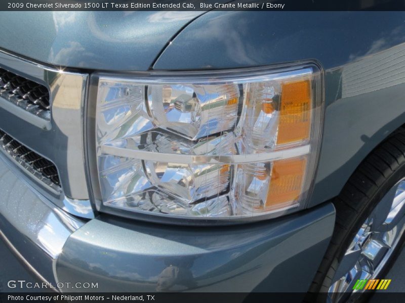 Blue Granite Metallic / Ebony 2009 Chevrolet Silverado 1500 LT Texas Edition Extended Cab