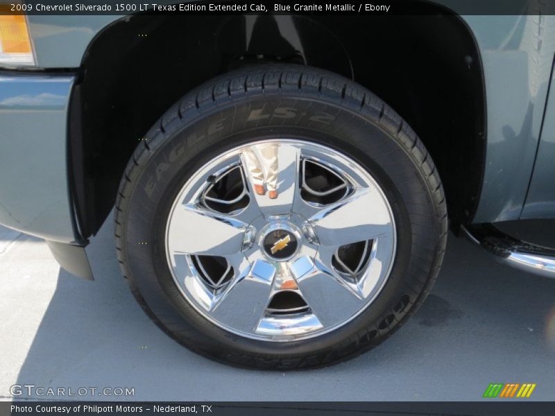 Blue Granite Metallic / Ebony 2009 Chevrolet Silverado 1500 LT Texas Edition Extended Cab