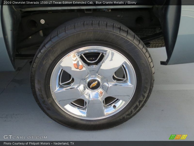 Blue Granite Metallic / Ebony 2009 Chevrolet Silverado 1500 LT Texas Edition Extended Cab