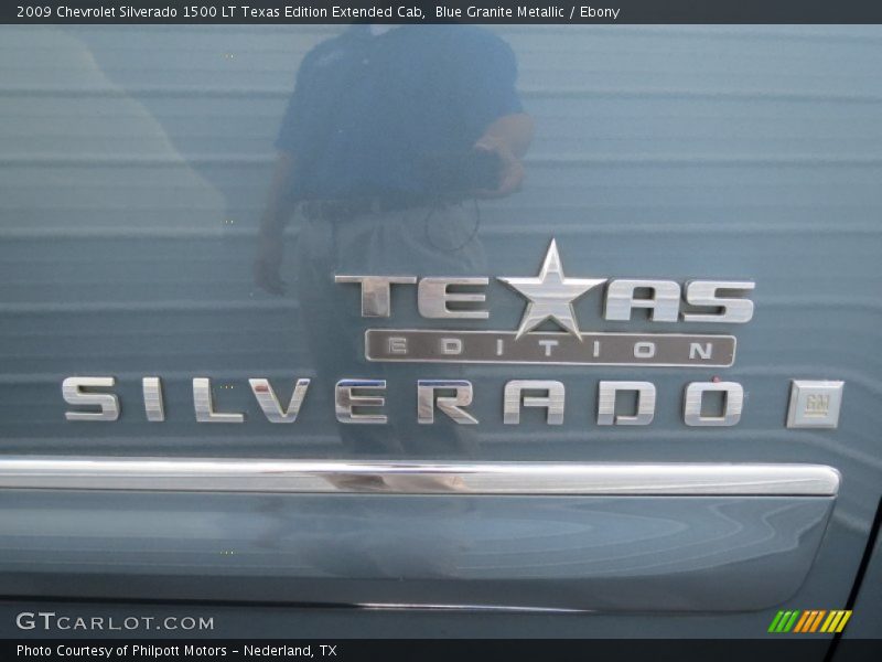 Blue Granite Metallic / Ebony 2009 Chevrolet Silverado 1500 LT Texas Edition Extended Cab