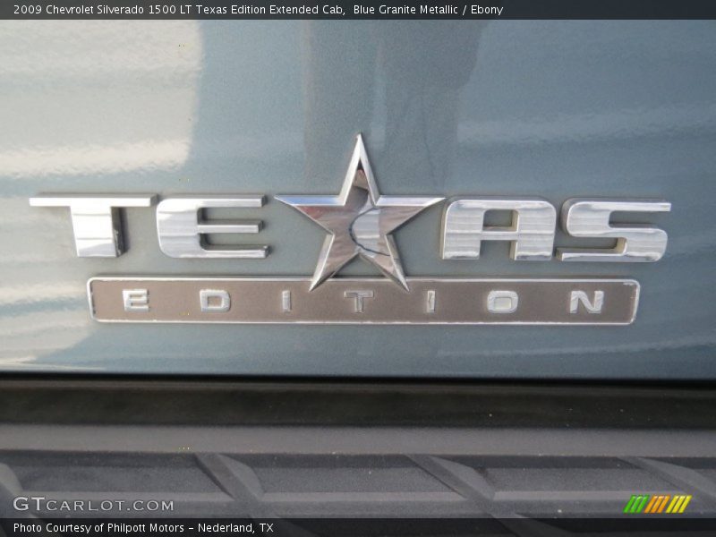 Blue Granite Metallic / Ebony 2009 Chevrolet Silverado 1500 LT Texas Edition Extended Cab