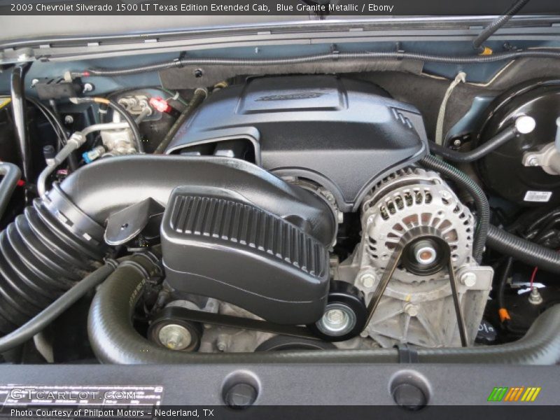 Blue Granite Metallic / Ebony 2009 Chevrolet Silverado 1500 LT Texas Edition Extended Cab