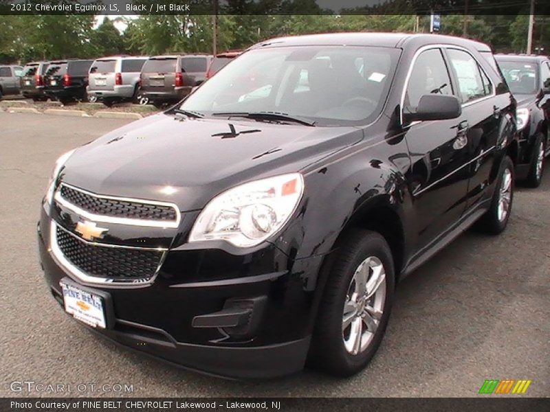 Black / Jet Black 2012 Chevrolet Equinox LS