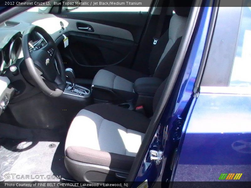 Blue Topaz Metallic / Jet Black/Medium Titanium 2012 Chevrolet Cruze LS