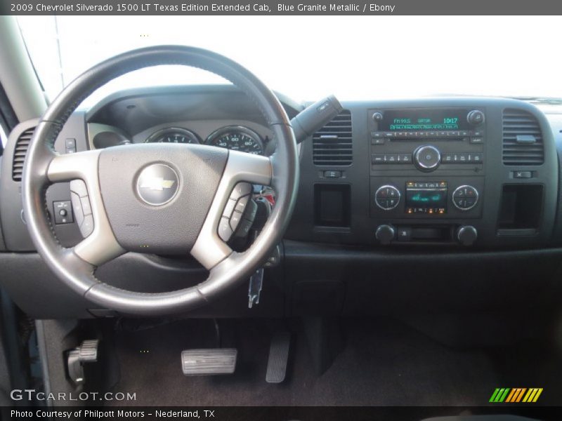 Blue Granite Metallic / Ebony 2009 Chevrolet Silverado 1500 LT Texas Edition Extended Cab