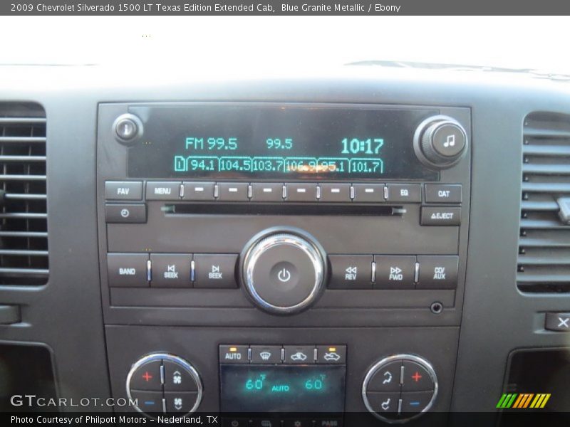 Blue Granite Metallic / Ebony 2009 Chevrolet Silverado 1500 LT Texas Edition Extended Cab
