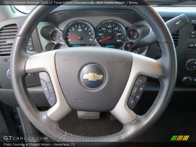 Blue Granite Metallic / Ebony 2009 Chevrolet Silverado 1500 LT Texas Edition Extended Cab