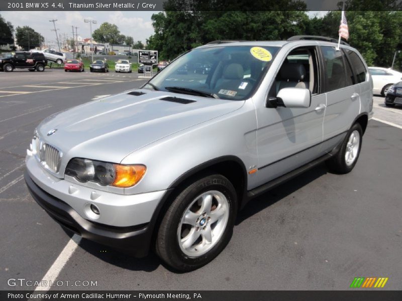 Titanium Silver Metallic / Grey 2001 BMW X5 4.4i