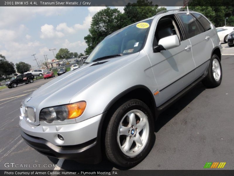 Titanium Silver Metallic / Grey 2001 BMW X5 4.4i