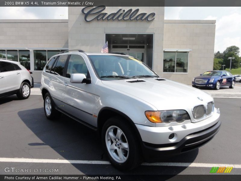Titanium Silver Metallic / Grey 2001 BMW X5 4.4i