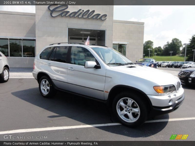 Titanium Silver Metallic / Grey 2001 BMW X5 4.4i