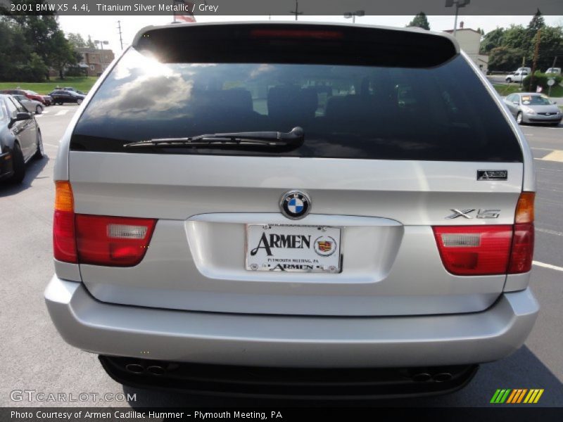 Titanium Silver Metallic / Grey 2001 BMW X5 4.4i