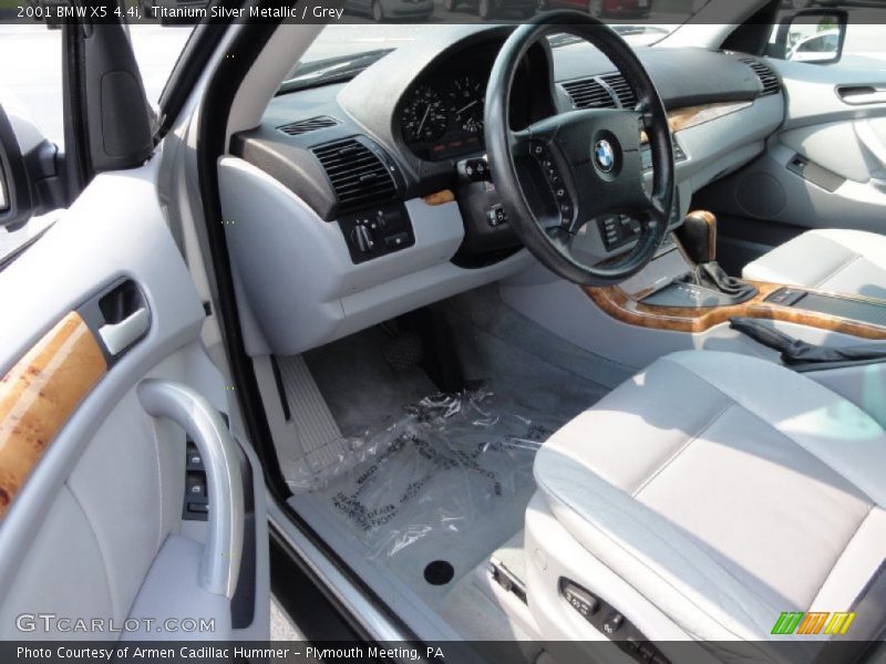 Titanium Silver Metallic / Grey 2001 BMW X5 4.4i