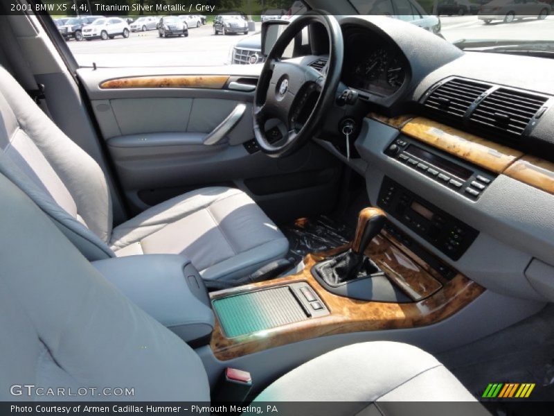 Titanium Silver Metallic / Grey 2001 BMW X5 4.4i