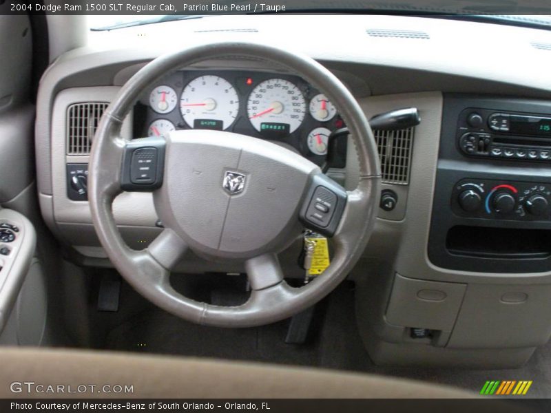 Patriot Blue Pearl / Taupe 2004 Dodge Ram 1500 SLT Regular Cab