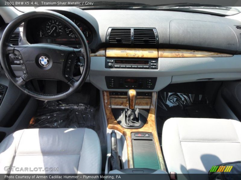 Titanium Silver Metallic / Grey 2001 BMW X5 4.4i