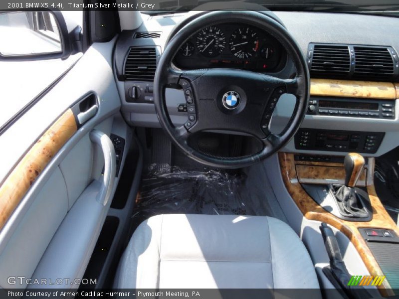 Titanium Silver Metallic / Grey 2001 BMW X5 4.4i