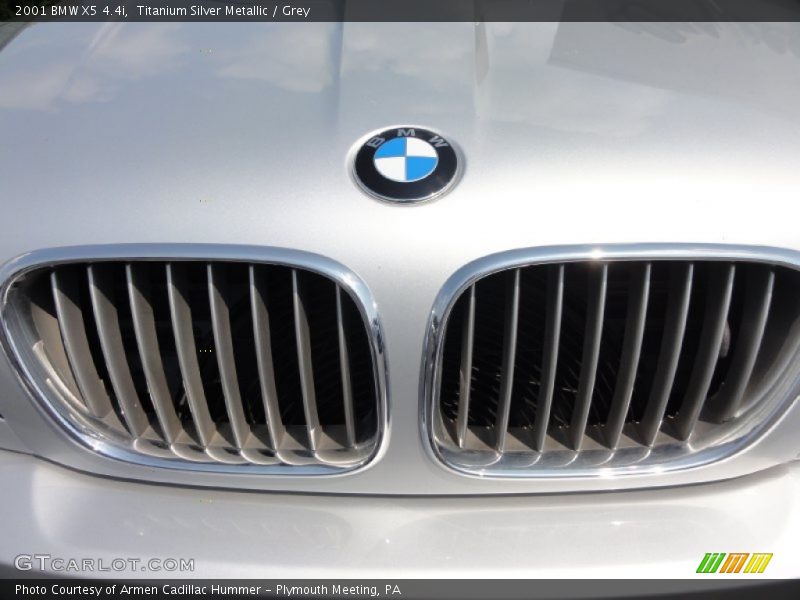 Titanium Silver Metallic / Grey 2001 BMW X5 4.4i