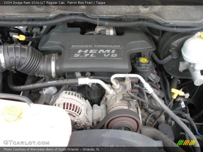 Patriot Blue Pearl / Taupe 2004 Dodge Ram 1500 SLT Regular Cab