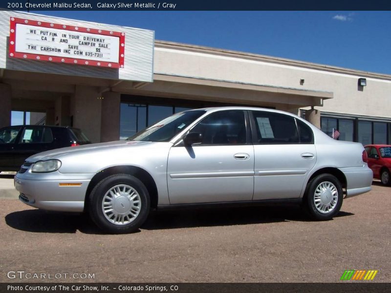 Galaxy Silver Metallic / Gray 2001 Chevrolet Malibu Sedan