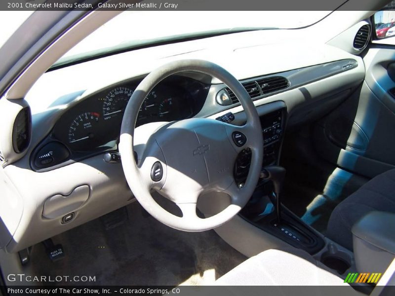 Galaxy Silver Metallic / Gray 2001 Chevrolet Malibu Sedan