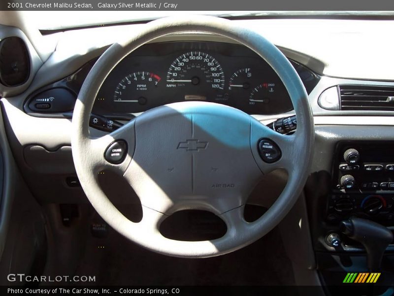 Galaxy Silver Metallic / Gray 2001 Chevrolet Malibu Sedan