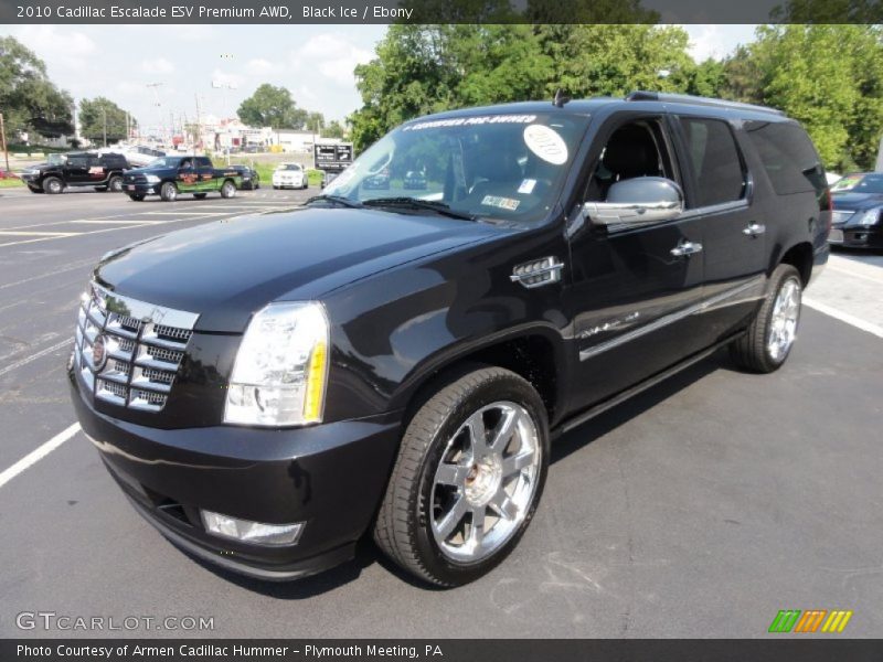 Black Ice / Ebony 2010 Cadillac Escalade ESV Premium AWD