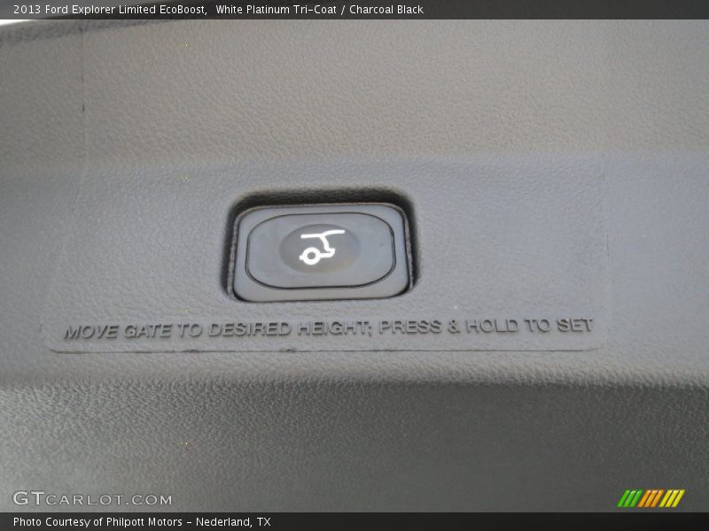 White Platinum Tri-Coat / Charcoal Black 2013 Ford Explorer Limited EcoBoost