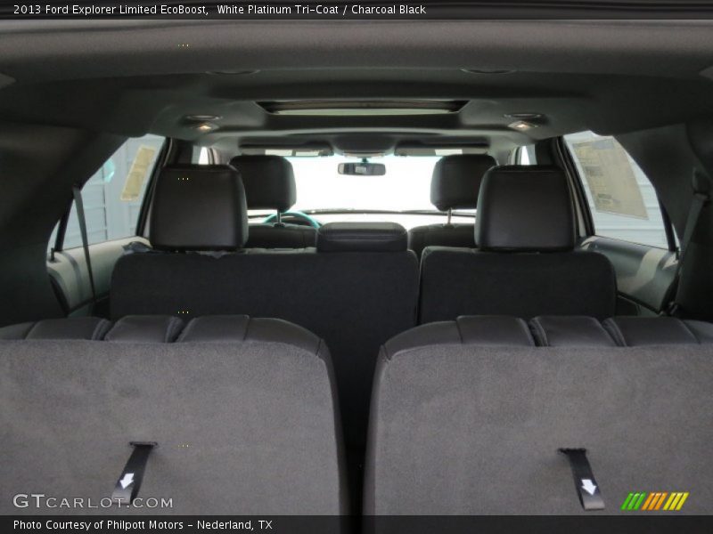 White Platinum Tri-Coat / Charcoal Black 2013 Ford Explorer Limited EcoBoost