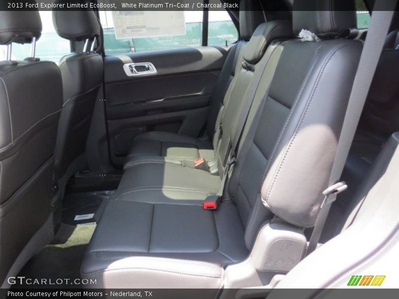 White Platinum Tri-Coat / Charcoal Black 2013 Ford Explorer Limited EcoBoost