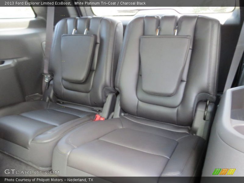 White Platinum Tri-Coat / Charcoal Black 2013 Ford Explorer Limited EcoBoost