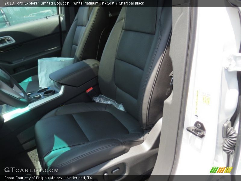 White Platinum Tri-Coat / Charcoal Black 2013 Ford Explorer Limited EcoBoost