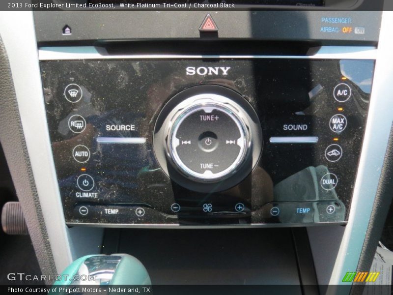 White Platinum Tri-Coat / Charcoal Black 2013 Ford Explorer Limited EcoBoost
