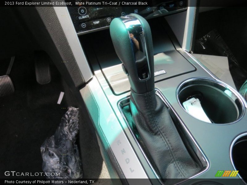 White Platinum Tri-Coat / Charcoal Black 2013 Ford Explorer Limited EcoBoost