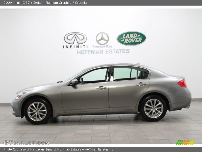 Platinum Graphite / Graphite 2009 Infiniti G 37 x Sedan