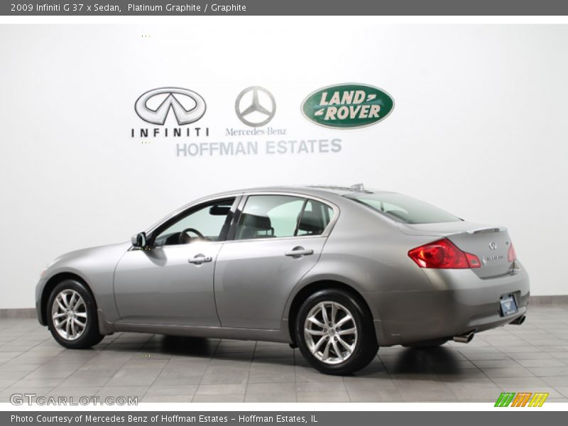 Platinum Graphite / Graphite 2009 Infiniti G 37 x Sedan