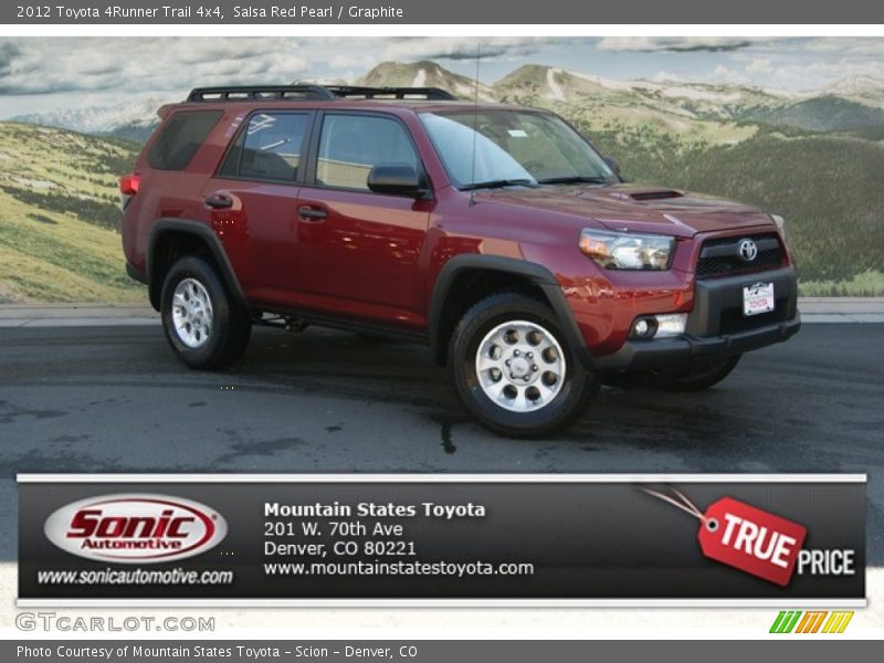 Salsa Red Pearl / Graphite 2012 Toyota 4Runner Trail 4x4