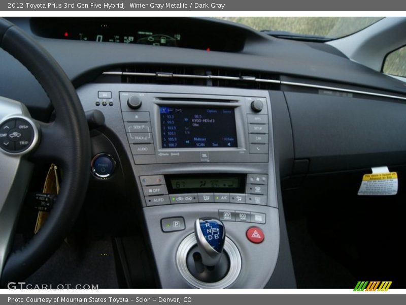 Winter Gray Metallic / Dark Gray 2012 Toyota Prius 3rd Gen Five Hybrid