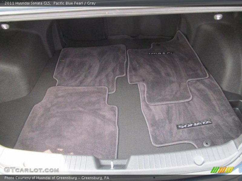 Pacific Blue Pearl / Gray 2011 Hyundai Sonata GLS